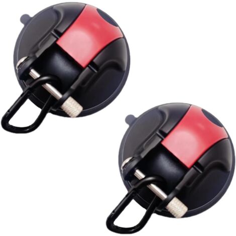Juego de 2 ganchos de succión. Amplía el tamaño de la ventosa y obtén una gran potencia de succión. Ideal para camping, tiendas de campaña, vehículos recreativos, velas de sombra y tensores de automóv (1/4)