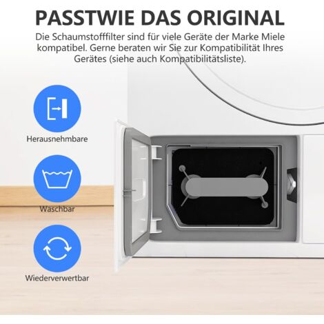 3 Pezzi Filtro In Spugna Per 9164761 T1 CLASSIC Spugna Pompa - Foto 7