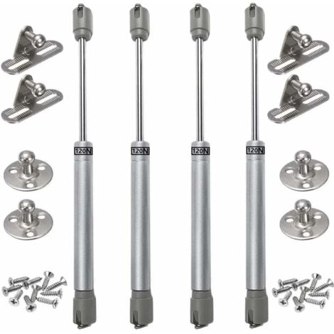 Ulisem 4 amortiguadores de gas 120 N hidráulicos para muebles, resortes de gas, amortiguadores de gas originales para puerta de gabinete de cocina, brazo neumático para elevación de puerta de gabinete