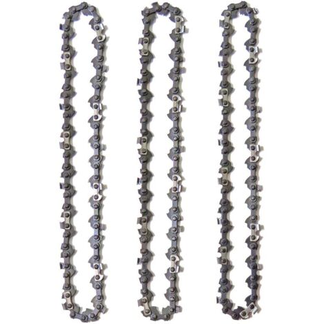 Cadena para podadora de pértiga YMYNY de 3 unidades para barra de 10" (25 cm), 40 eslabones de transmisión, retroceso bajo, compatible con Black & Decker, Ryobi y otros (1/5)