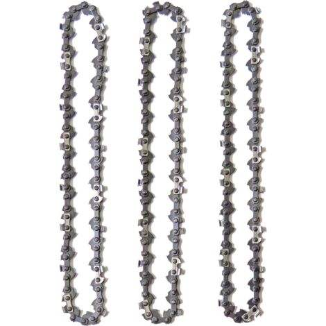 Paquete de 3 cadenas para motosierra de 14" (35 cm), 52 eslabones de transmisión, retroceso bajo, compatible con Husqvarna, McCulloch, Bosch, Ferrex, Primaster y otras