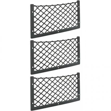 YMYNY - Red de almacenamiento para coche (3 unidades, 36 x 18 cm, malla de alta elasticidad, para equipaje, revistas, T4, T5, T6, para furgoneta, caravana, autocaravana, camión) (1/4)
