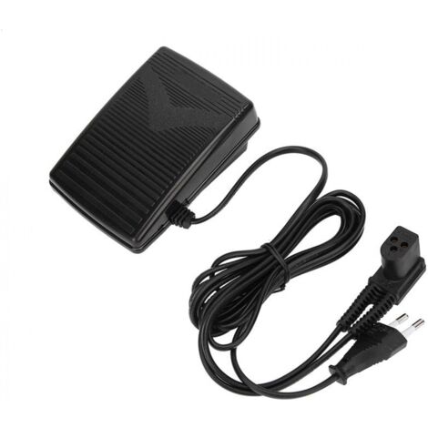 Pedal para máquina de coser Singer YMYNY, pedal para máquina de coser, pedal universal para máquina de coser con enchufe europeo de 220 V y cable de alimentación para máquina de coser Sing 974