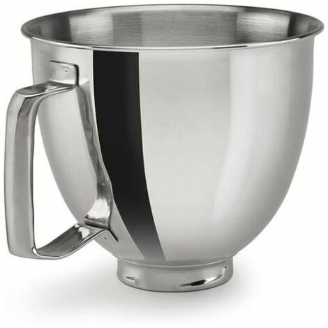 Recipiente de acero inoxidable para batidora de pie con cabezal inclinado KitchenAid de 4,5 a 5 cuartos de galón, repuesto con recipiente para batidora KitchenAid, apto para lavavajillas (1/5)