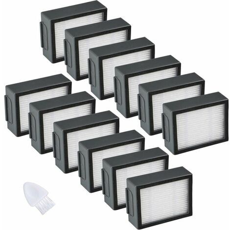 Paquete de 12 filtros compatibles con iRobot Roomba Serie e/i Filtro de repuesto de alto rendimiento - Accesorios para aspiradoras e5 e6 i3 i4 i6 i7 i7+ i8 i8+ (1/5)