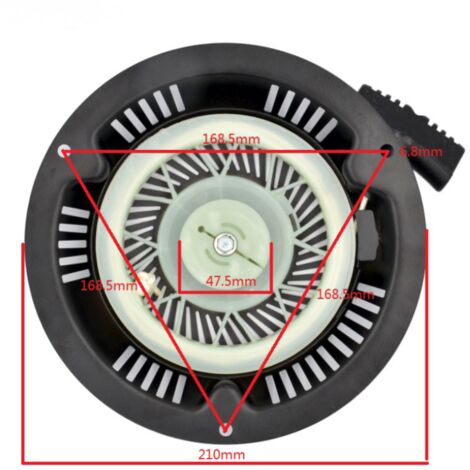 Avviamento A Fune Per Tosaerba Fuxtec, Starter A Strappo Per FX-RM2060, FX-RM1850ECO, FX-RM20SA60, FX-RM2055, Distanza Fori 168 Mm, Ricambio Originale