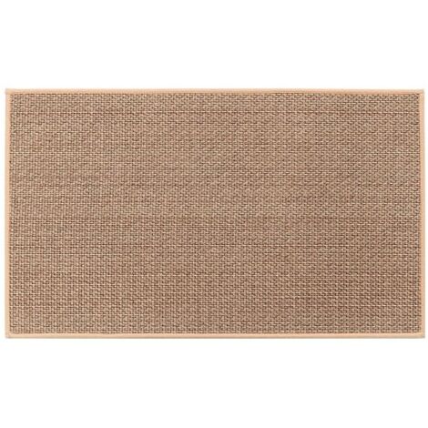 Tapete de cocina, tapete de cocina lavable, antideslizante, de goma y yute, tapete de cocina de lino, tapete de cocina antideslizante (1 unidad para 50 x 80 cm) (1/4)