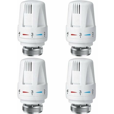 Cabezal de radiador termostático PCS, cabezal de termostato de radiador TRV M30 x 1,5, válvula de radiador termostática, válvulas de radiador para sistemas de calefacción de hogar y oficina (1/5)