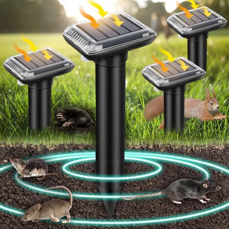 Ahuyentador solar de topos, ahuyentador ultrasónico de topos, ahuyentador solar ultrasónico de topos, eliminación de topos con energía solar