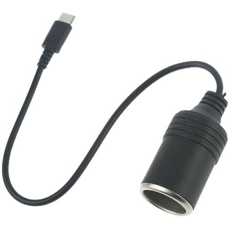Cable de alimentación USB C tipo C a toma de encendedor de coche de 12 V Crediri (1/3)