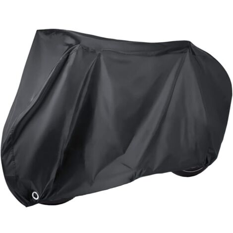 Funda para bicicleta Crediri, 200 x 110 x 70 cm, con orificios para candado, de alta calidad, conforme a los estándares Oxford, impermeable, protege contra el polvo, la lluvia, la nieve y los rayos UV (1/5)