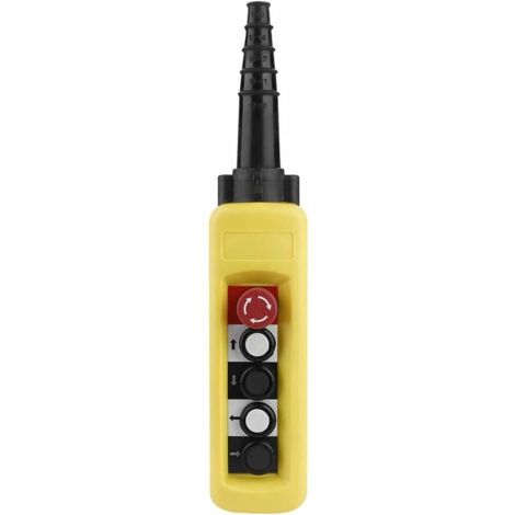 Interruptor de control de empuje para polipasto de cadena de grúa YMYNY XAC-A4713, 4 botones, interruptor de botón de elevación