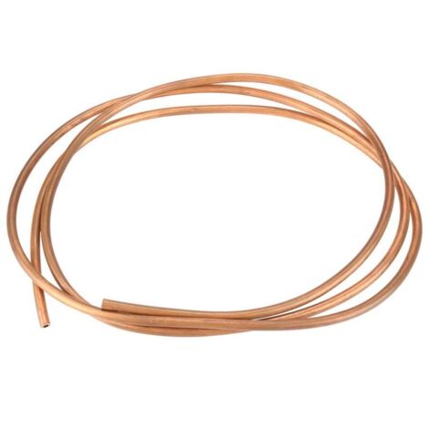 Tubo de cobre blando YMYNY 2M T2 para refrigeración, diámetro exterior de 6 mm, diámetro interior de 4 mm, espesor de 1 mm (diámetro exterior de 6 mm, diámetro interior de 4 mm)