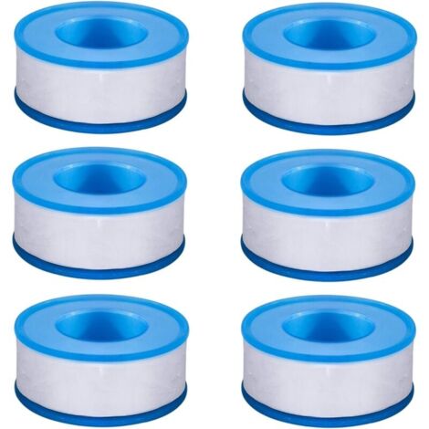 Cintas de sellado de teflón YMYNY para tuberías de PTFE, para mangueras de ducha, 6 rollos de 18 m (3/4 de pulgada) (1/4)