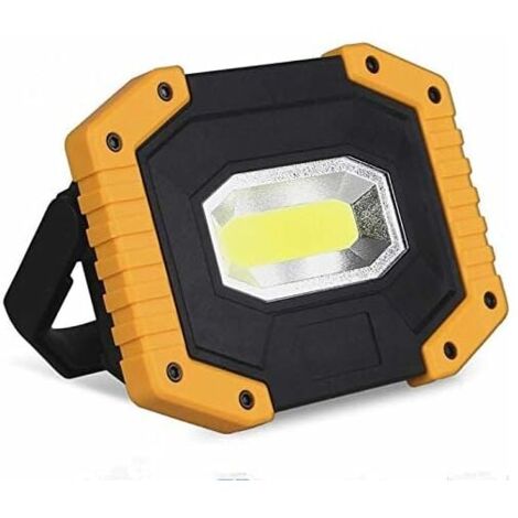 Foco LED recargable YMYNY de 30 W y 2000 lm, luz de trabajo, 3 modos, portátil, USB, para camping, obras, garajes y talleres (1 unidad) (1/4)