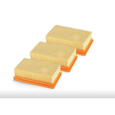 Filtro plisado plano de repuesto YMYNY para aspiradoras en seco y húmedo Karcher MV4, MV5, MV6, WD4, WD5, WD6, WD4P, WD5P y WD6P - Repuesto 2863-005.0 (3 unidades) (1/5)