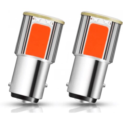 YMYNY 10 bombillas LED 1157 BAY15D para luces de freno de coche, intermitentes, luces de giro traseras, rojas