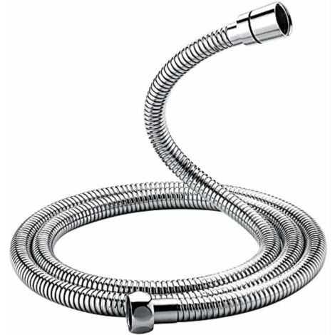Manguera de ducha universal YMYNY (1,5 m), antitorsión y antidobleces, de acero inoxidable/cromo (1/5)