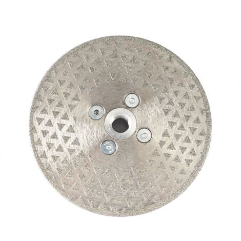 Disco de corte y pulido de diamante YMYNY de 125 mm x M14, hoja de sierra galvanizada para piedra, mármol, baldosas, granito (1/4)