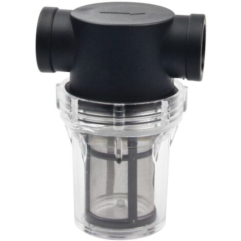 Filtro de bomba de agua de tubería YMYNY de 1" con malla de acero inoxidable de 100 mallas, filtro de malla en línea para riego de jardín (1/4)