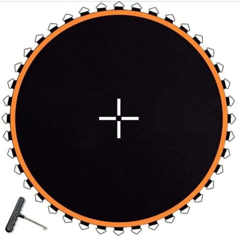 Lona de salto de repuesto Ulisem Trampolines, 2,44 m, impermeable y con protección UV, lona de salto elástica de repuesto para trampolines de estructura redonda