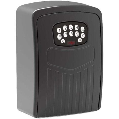 Caja de seguridad para llaves UlisemSecure, caja de seguridad grande de alta calidad con código digital de 4 dígitos, caja de llaves de pared para interiores (1/4)