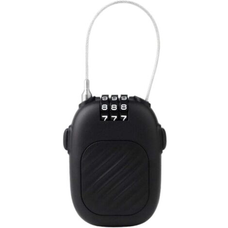 Candado para esquís Ulisem, candado con cable para equipaje - Candados pequeños para esquís con contraseña y combinación ajustable (1/4)