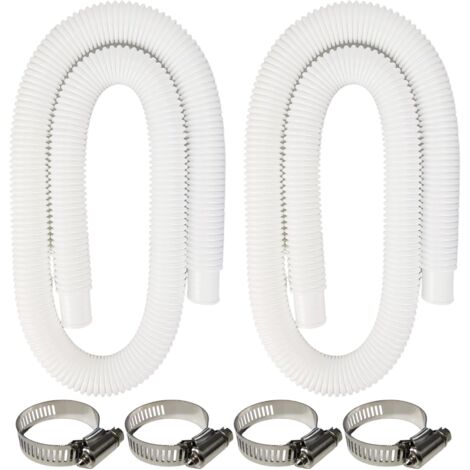 Manguera para piscina Ulisem, 2 unidades de 32 mm para piscinas elevadas, 150 cm/59 pulgadas para bomba de piscina (1/5)