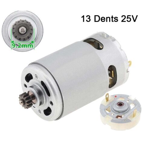 Motor de CC Ulisem RS550 de dos velocidades con 13 dientes - Motor escobillado - 25 V, más portaescobillas de servicio (1/4)