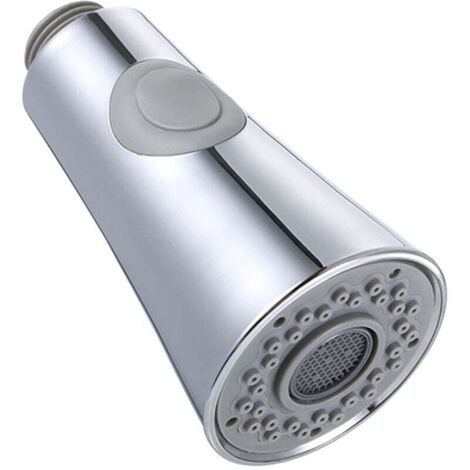 Grifo para fregadero de cocina Ulisem, cabezal rociador extraíble de 2 funciones con válvula de retención, piezas de repuesto, conexiones G1/2, cromo pulido (1/4)