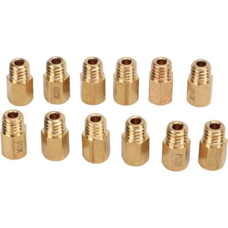 Kit de carburador principal hexagonal de latón Ulisem12 piezas para Mikuni VM TM TMX 210-320 (1/3)