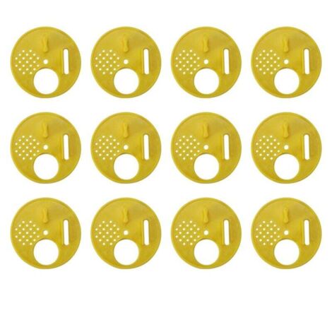 Disco de plástico Ulisem12 de 4 posiciones de 6,8 cm para núcleos de apicultura (1/4)