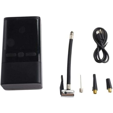 Compresor de aire portátil Ulisem de 4000 mAh, inflador de neumáticos inalámbrico para coche, minibomba con luz LED, pantalla digital y puerto USB C, compresor eléctrico para coche, motocicleta, bicic (1/4)