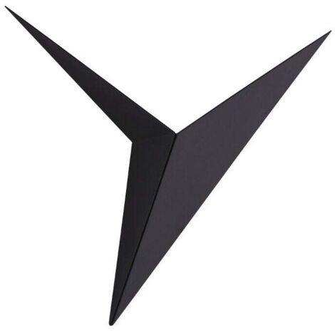 Lámpara de pared LED triangular de hierro Ulisem, aplique negro, aplique industrial, iluminación de pared para interiores, aplique art déco para sala de estar, dormitorio, mesita de noche, hotel, bar  (1/4)