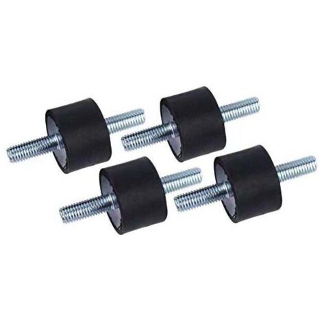 Soportes de goma antivibración Ulisem4 piezas M8 30 x 20 Soportes amortiguadores de vibraciones Aislador de goma antivibración con tornillos (1/4)