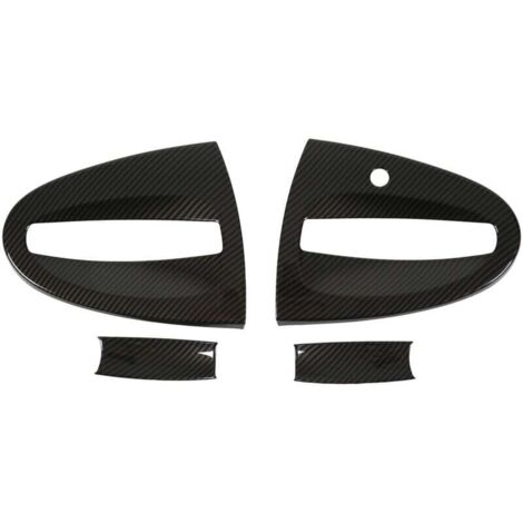 piezas de fibra de carbono para manija de puerta exterior de coche, embellecedor para Smart Fortwo W451 2009-2015 (1/4)
