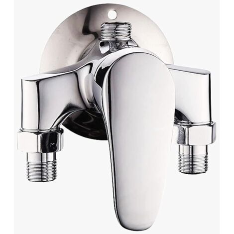 Ulisem Mezclador de ducha de superficie Calentador de agua solar para ducha triangular Mezclador de ducha en un (1/5)