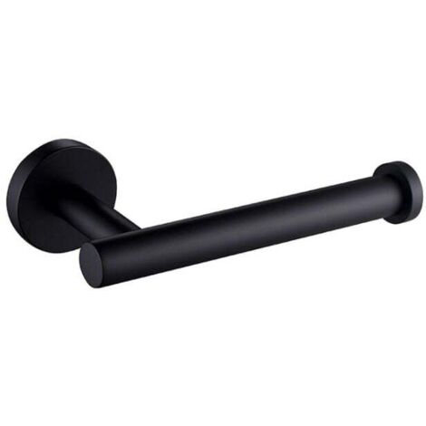 Portarrollos de papel higiénico Ulisem de pared, acero inoxidable SUS 304 (negro) (1/5)