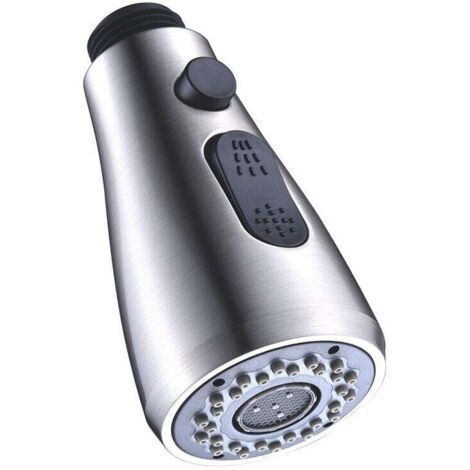 Ulisem - 2 cabezales de ducha retráctiles para grifo, mezclador, fregadero de cocina, inodoro, repuesto para grifo de lavabo o cabezal de ducha universal (1/5)