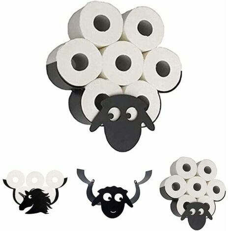 Portarrollos de papel higiénico Ulisem con forma de animal, bonito soporte de pared para dormitorio, accesorios para cocina y baño. (1/5)