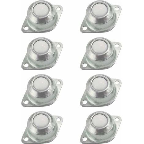 Ulisem - 8 ruedas de transferencia de bolas, rodamientos de transferencia, de nailon y acero inoxidable, para muebles y sillas de ruedas. (1/5)