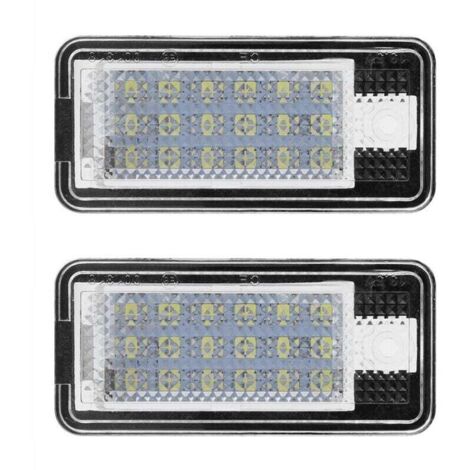 Ulisem-Kit de bombillas Led para matrícula de coche, Hop-Lpl0114 para Audi A3, S3, A4, S4, B6, B7, A6, C6, S6 A, 2 uds.