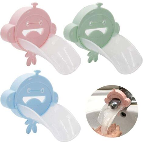 Extensor de grifo Ulisem para niños, 3 piezas, extensor de mango de fregadero para niños, mano de bebé (1/4)