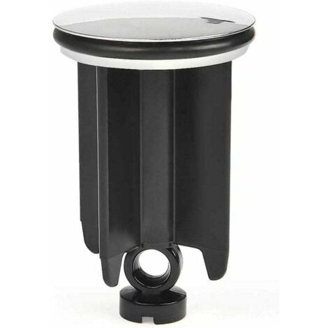 Tapón de lavabo Ulisem de 40 mm de altura ajustable para baño, de aleación de aluminio universal, color negro (1/4)