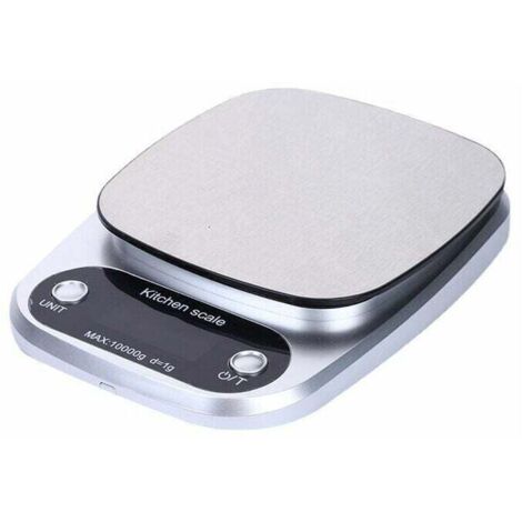 Báscula electrónica de alimentos Ulisem de acero inoxidable para cocina (10 kg/1 g) (1/4)
