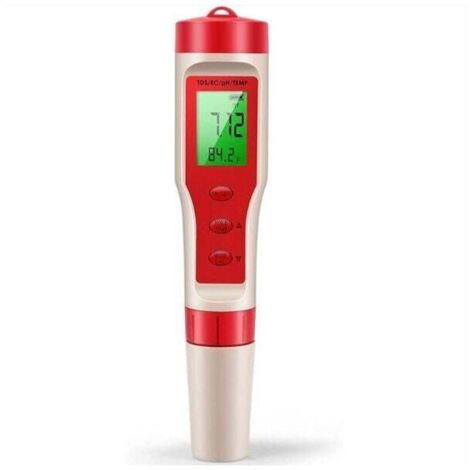 Medidor de pH Ulisem, medidor de pH digital 4 en 1 con función pH/TDS/EC/ATC para agua potable, comprobador de pH de alta precisión ±0,01 para hidroponía, acuarios, piscinas y medidor de calidad del a (1/4)