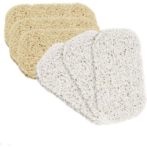 Jabonera Antideslizante Ulisem, Jabonera Multitrama, 6 Piezas, 3 Amarillas y 3 Blancas, para Evitar la Proliferación de Bacterias en el Baño (3 Amarillas y 3 Blancas) (1/4)