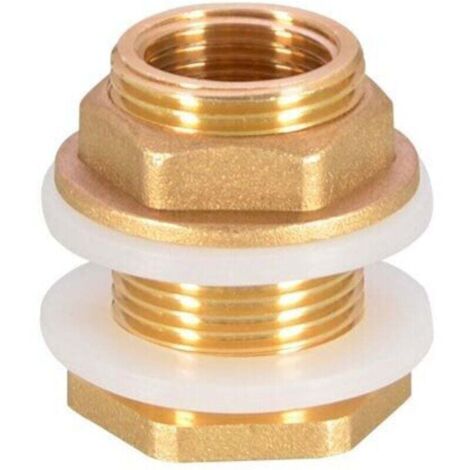 Otros accesorios para grifos Ulisem: 2 adaptadores de conector de manguera de latón para tanque de agua, grifo, cubo de lluvia, conector de latón para grifo, cubo de lluvia, tanque de agua G1.