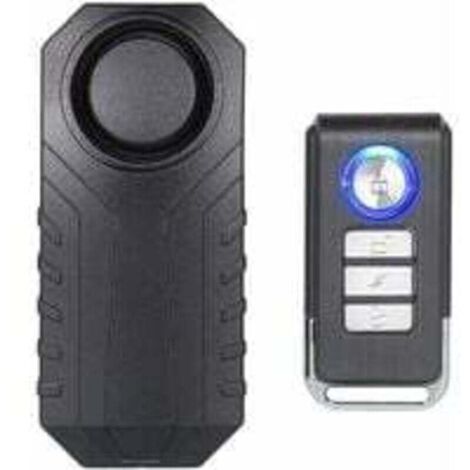 Alarma para bicicleta Ulisem, inalámbrica, antirrobo para bicicletas, motocicletas, coches, puertas y ventanas, 113 dB, súper fuerte e impermeable (control remoto incluido). (1/4)