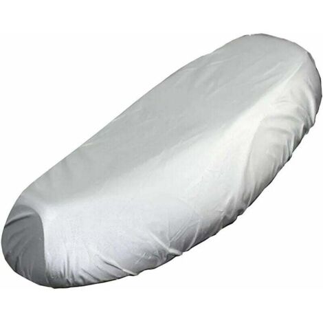 Fundas de asiento UlisemMotorcycle, universales, impermeables, de tela Oxford, con protección solar para exteriores, elásticas, color plateado, tallas 51-55 cm (1/4)